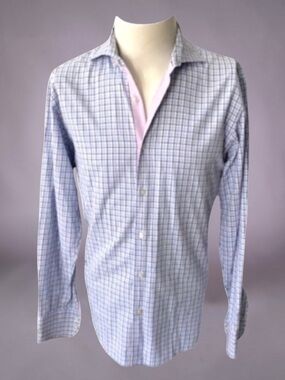 HUGO BOSS MENS LONG SLEEVE COTTON REGULAR FIT SHIRT SIZE 15.5 32x33